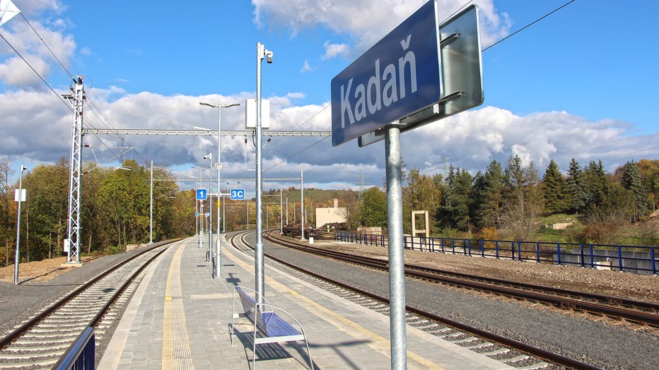 Elektrizace trati Kadaň-Prunéřov - Kadaň