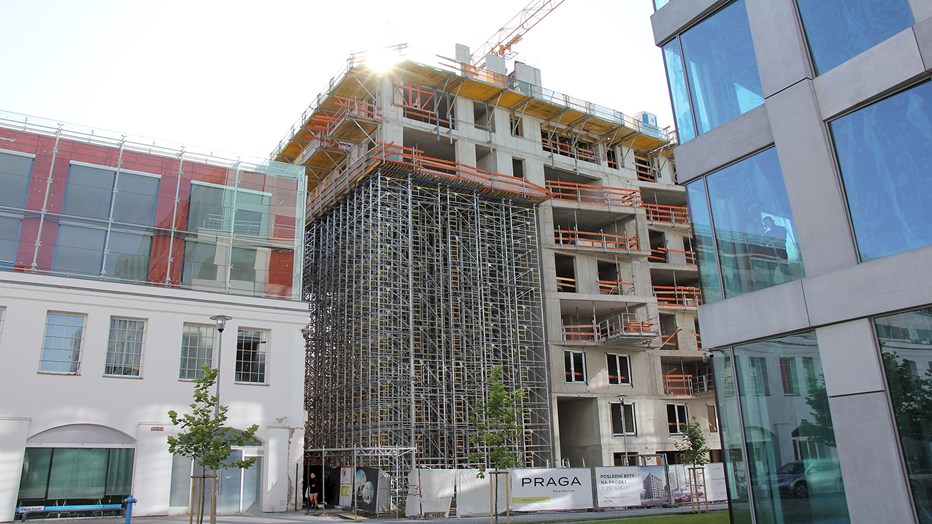 PRAGA Rezidence - složitá podpěrná konstrukce PRAGA Rezidence - složitá podpěrná konstrukce