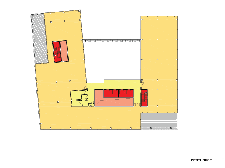 Floorplan střešní patro