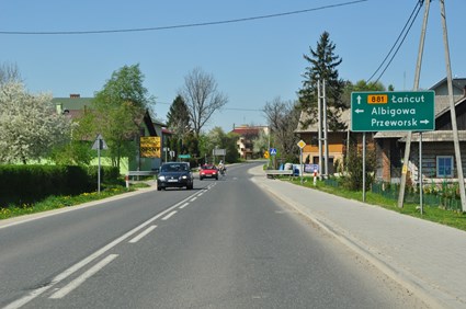 Voivodeship road No. 881, section Lancut - Kanczuga