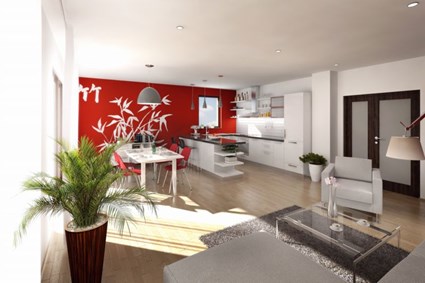 Milíčovský háj, Sadová - living room