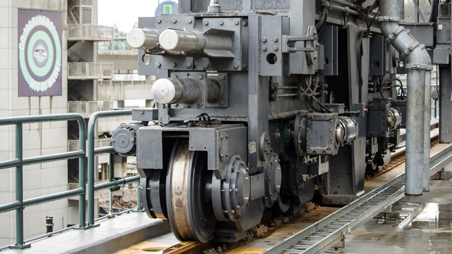Seattle Mariners, Safeco Field Roof Wheel Assembly Replacement Seattle Mariners, Safeco Field Roof Wheel Assembly Replacement