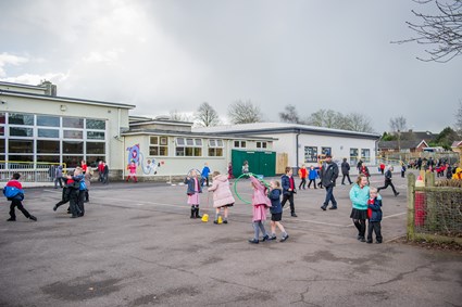 Outdoor play at West Town Lane Academy in south Bristol