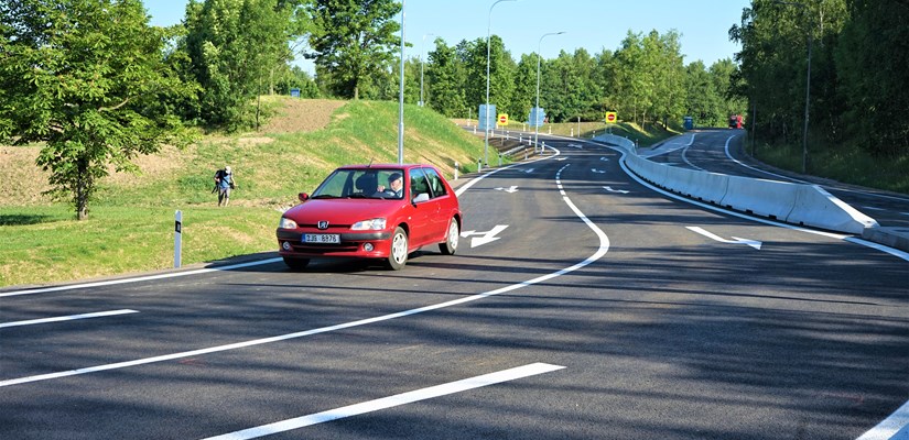 Jihlava I-38 sjezd na ulici Romana Havelky