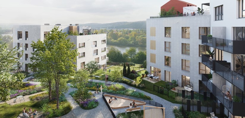 Modřanský cukrovar 2 - zelený vnitroblok Modřanský cukrovar 2 - zelený vnitroblok