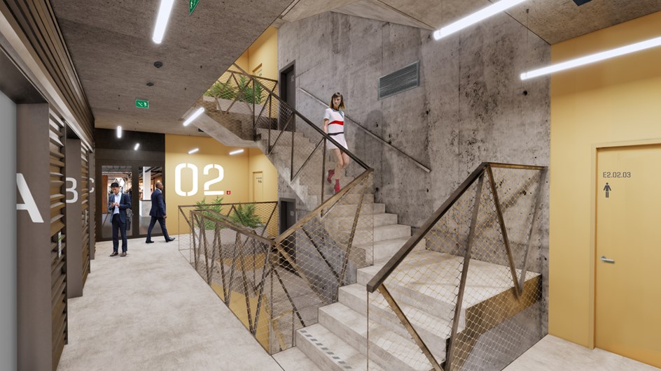 Port7 by Skanska_lift lobby