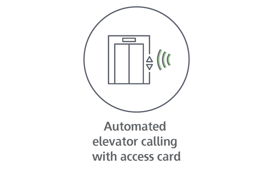Automated elevator calling with access card-01