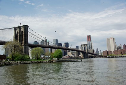 Brooklyn Bridge Looking Toward Manhattan