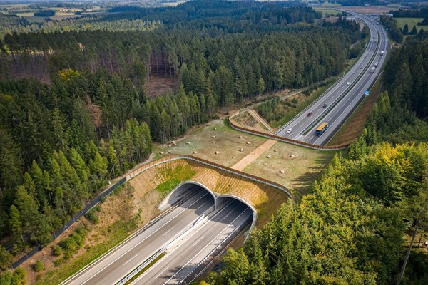 Ecoduct on D1 highway - part of the D1 modernisation project - section 12